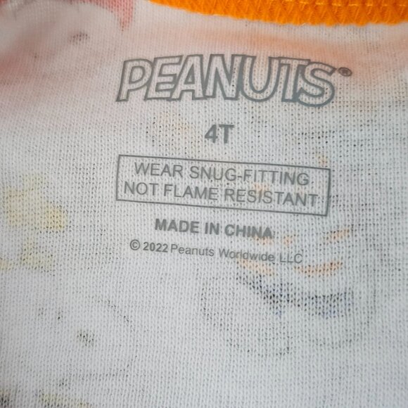 Peanuts Halloween Characters 2 Piece Long Sleeve Pajama Set Toddlers Size 4T NWT - Picture 6 of 8